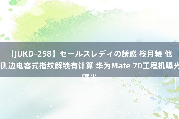 【JUKD-258】セールスレディの誘惑 桜月舞 他 侧边电容式指纹解锁有计算 华为Mate 70工程机曝光