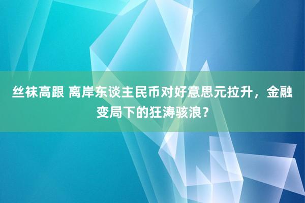丝袜高跟 离岸东谈主民币对好意思元拉升，金融变局下的狂涛骇浪？