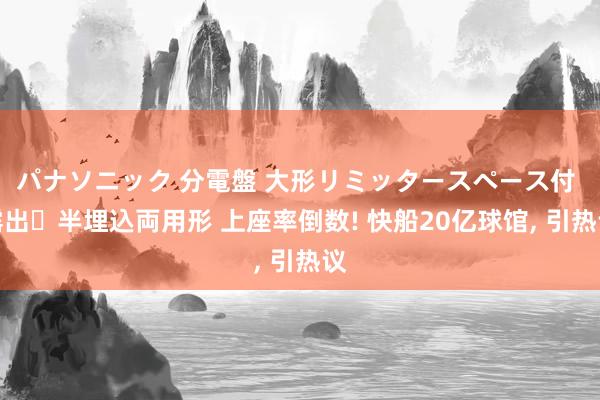 パナソニック 分電盤 大形リミッタースペース付 露出・半埋込両用形 上座率倒数! 快船20亿球馆， 引热议